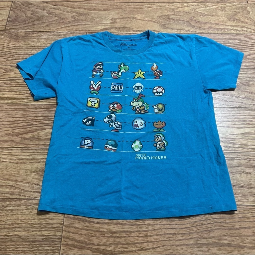 Super Mario Maker Shirt Youth XL